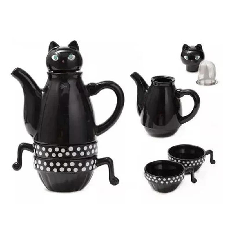 SET DE TAZA GATO