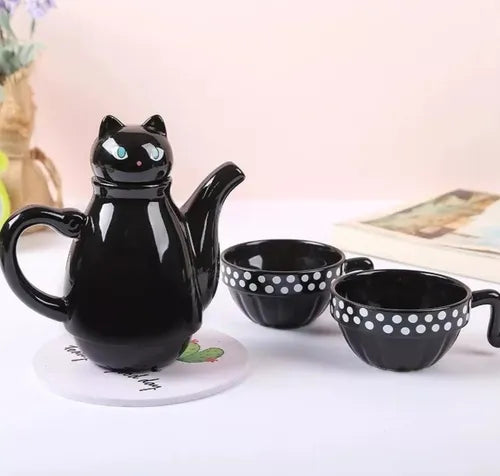 SET DE TAZA GATO
